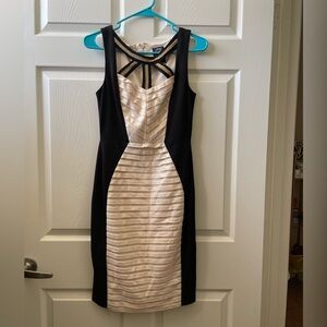Jax ivory & black dress